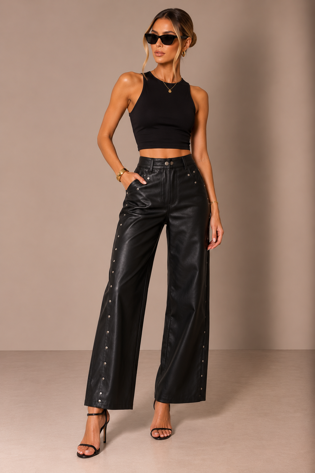 TASHA LEATHER PANTS