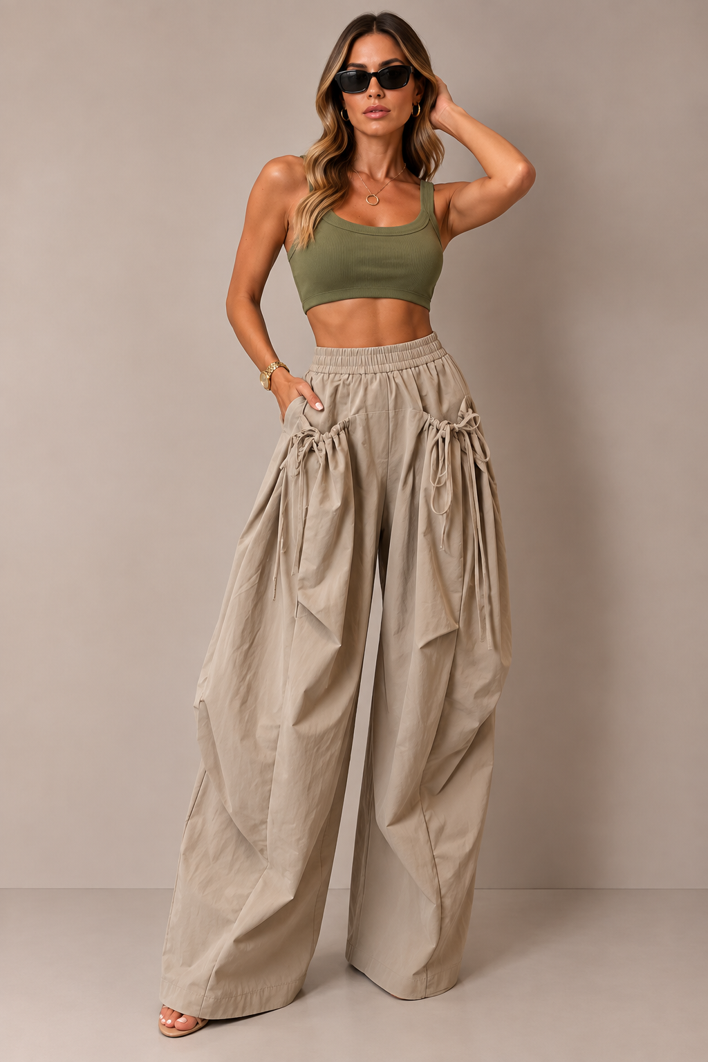 OLIVE PANTS