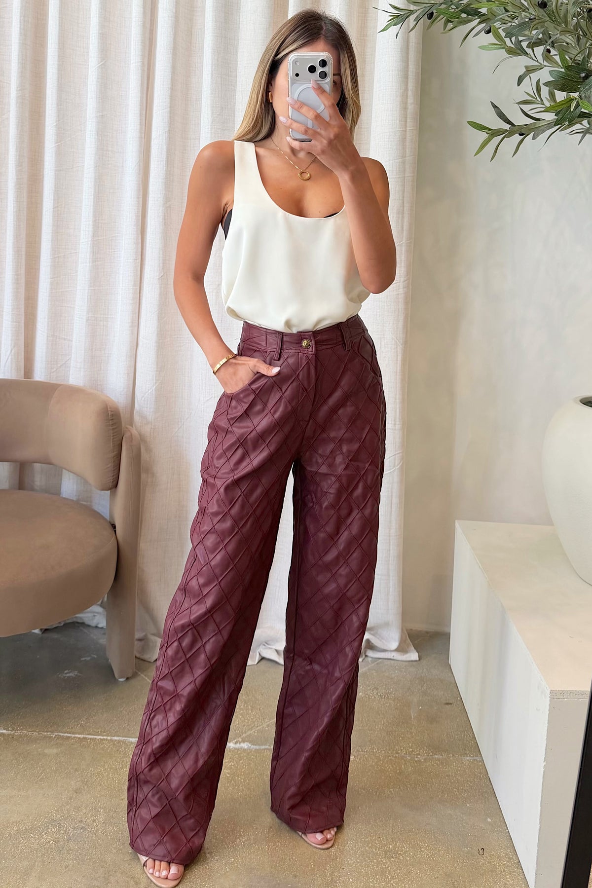 ANAIS LEATHER PANTS