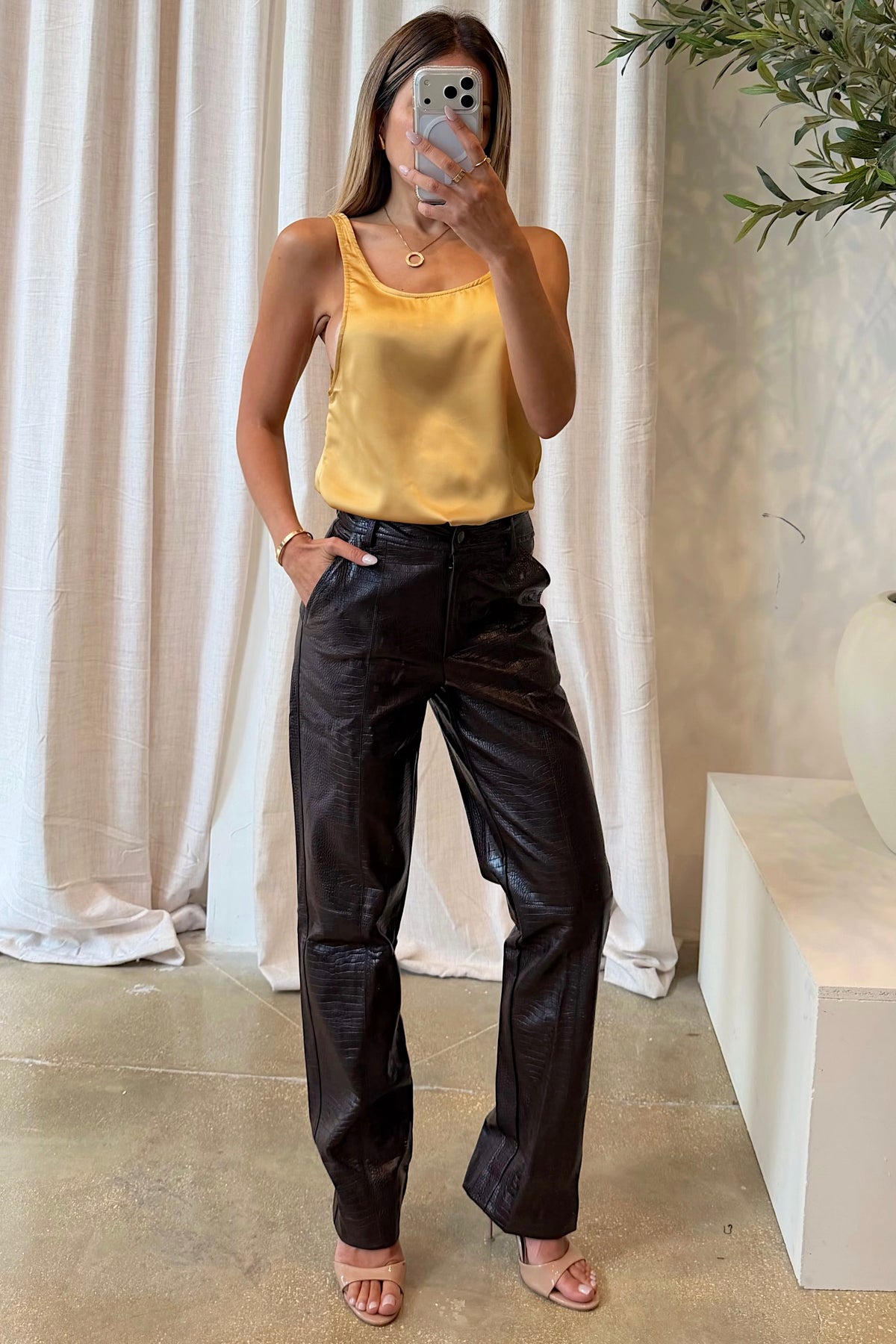 LANE LEATHER PANTS